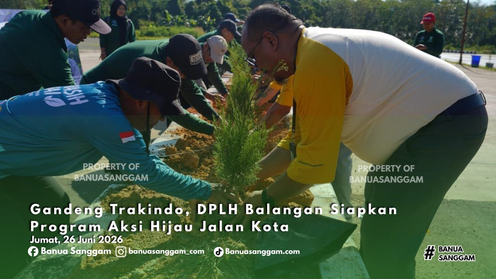 Gandeng Trakindo, DPLH Balangan Siapkan Program Aksi Hijau Jalan Kota