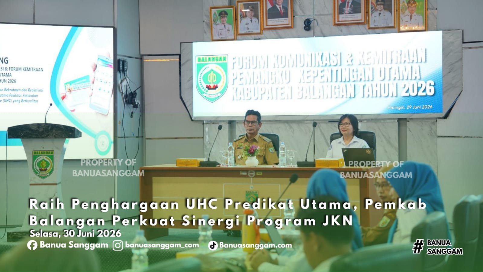 Raih Penghargaan UHC Predikat Utama, Pemkab Balangan Perkuat Sinergi Program JKN