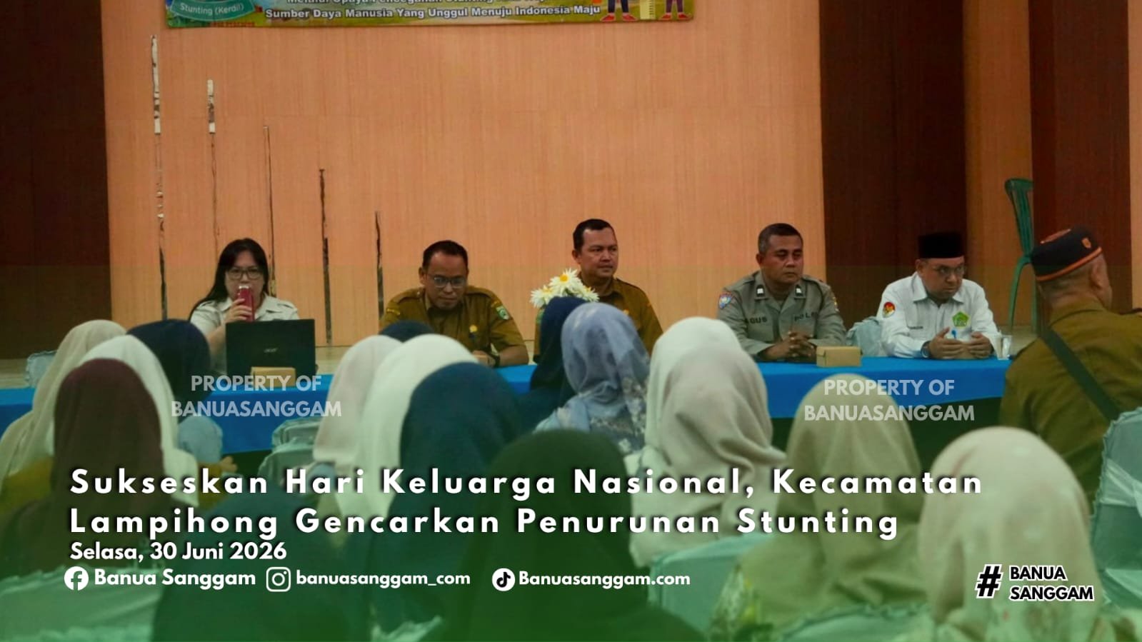 Sukseskan Hari Keluarga Nasional, Kecamatan Lampihong Gencarkan Penurunan Stunting