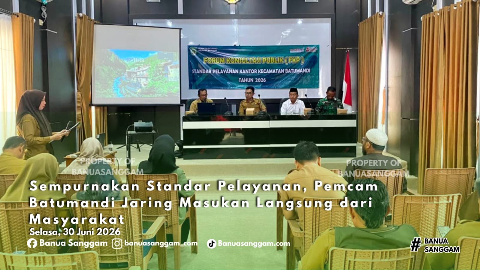 Sempurnakan Standar Pelayanan, Pemcam Batumandi Jaring Masukan Langsung dari Masyarakat