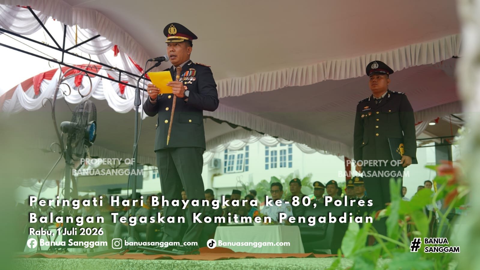 Peringati Hari Bhayangkara ke-80, Polres Balangan Tegaskan Komitmen Pengabdian