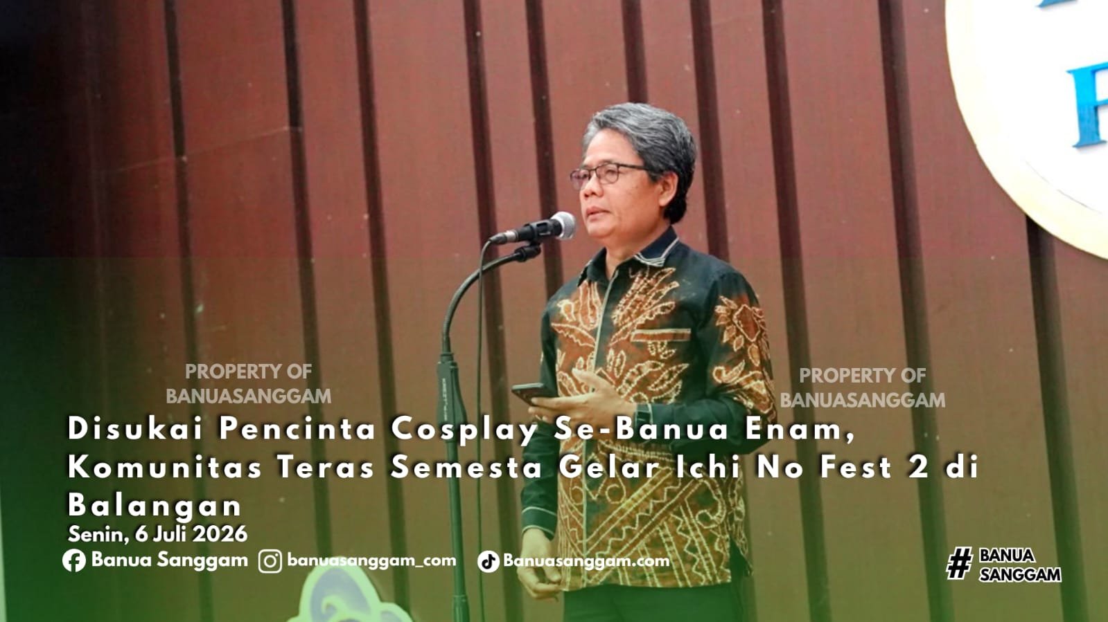 Disukai Pencinta Cosplay Se-Banua Enam, Komunitas Teras Semesta Gelar Ichi No Fest 2 di Balangan