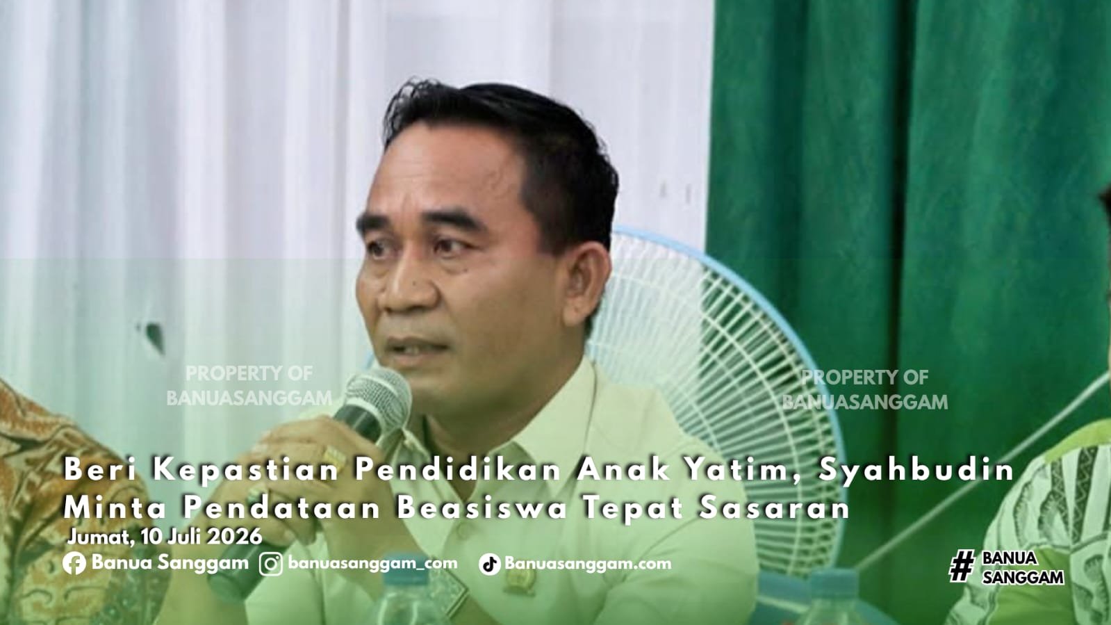 Beri Kepastian Pendidikan Anak Yatim, Syahbudin Minta Pendataan Beasiswa Tepat Sasaran
