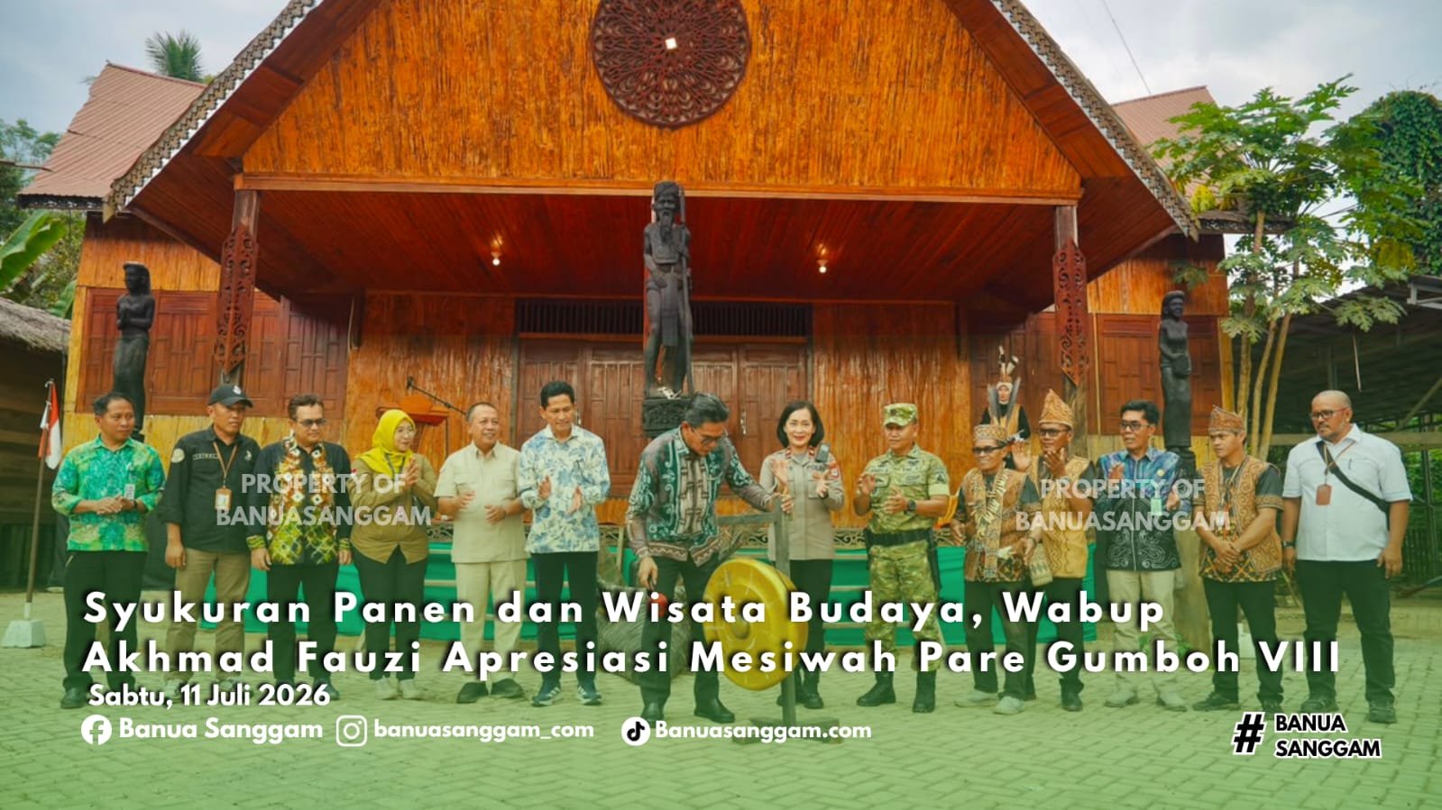 Syukuran Panen dan Wisata Budaya, Wabup Akhmad Fauzi Apresiasi Mesiwah Pare Gumboh VIII