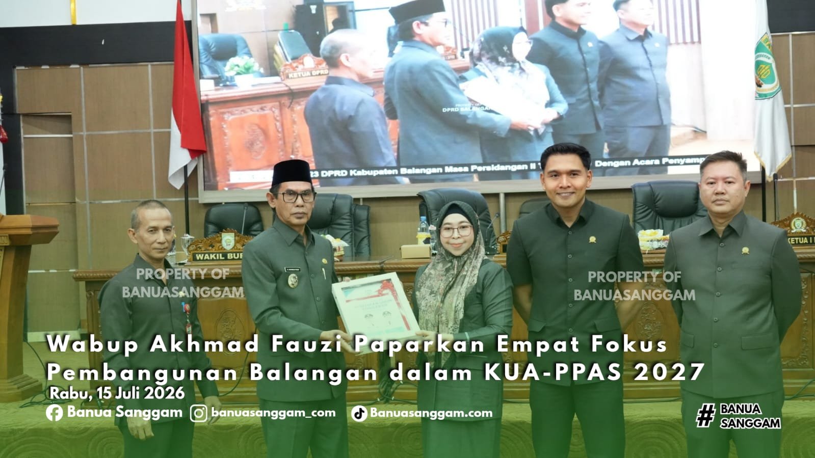 Wabup Akhmad Fauzi Paparkan Empat Fokus Pembangunan Balangan dalam KUA-PPAS 2027