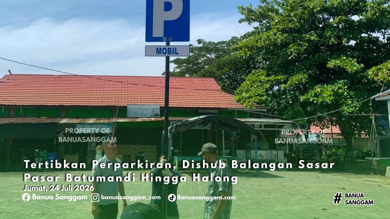 Tertibkan Perparkiran, Dishub Balangan Sasar Pasar Batumandi Hingga Halong