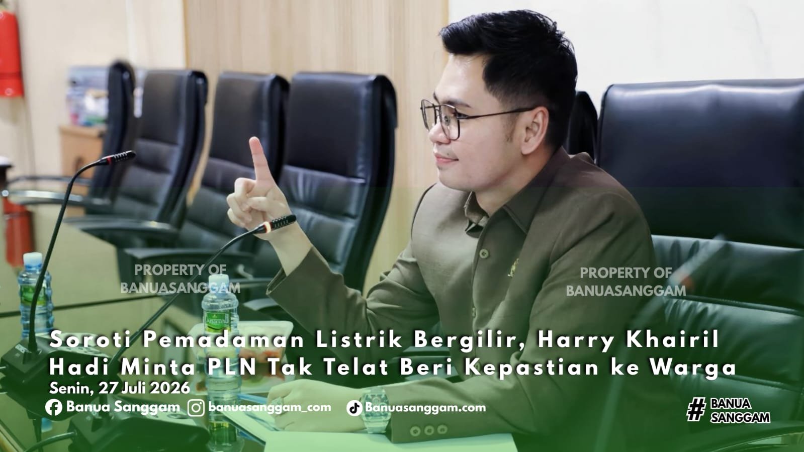 Soroti Pemadaman Listrik Bergilir, Harry Khairil Hadi Minta PLN Tak Telat Beri Kepastian ke Warga