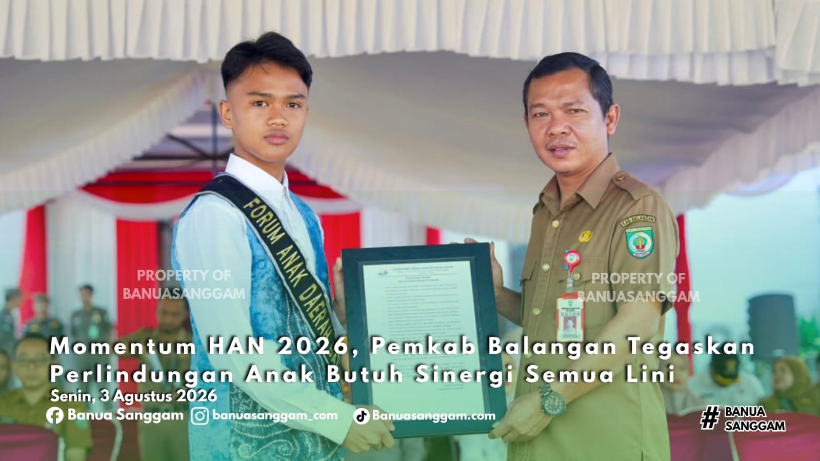 Momentum HAN 2026, Pemkab Balangan Tegaskan Perlindungan Anak Butuh Sinergi Semua Lini