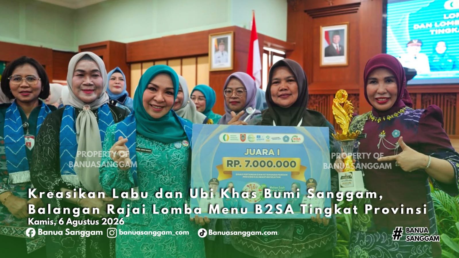 Kreasikan Labu dan Ubi Khas Bumi Sanggam, Balangan Rajai Lomba Menu B2SA Tingkat Provinsi