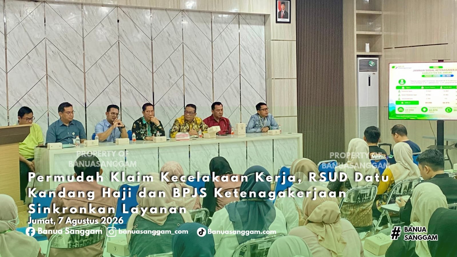 Permudah Klaim Kecelakaan Kerja, RSUD Datu Kandang Haji dan BPJS Ketenagakerjaan Sinkronkan Layanan