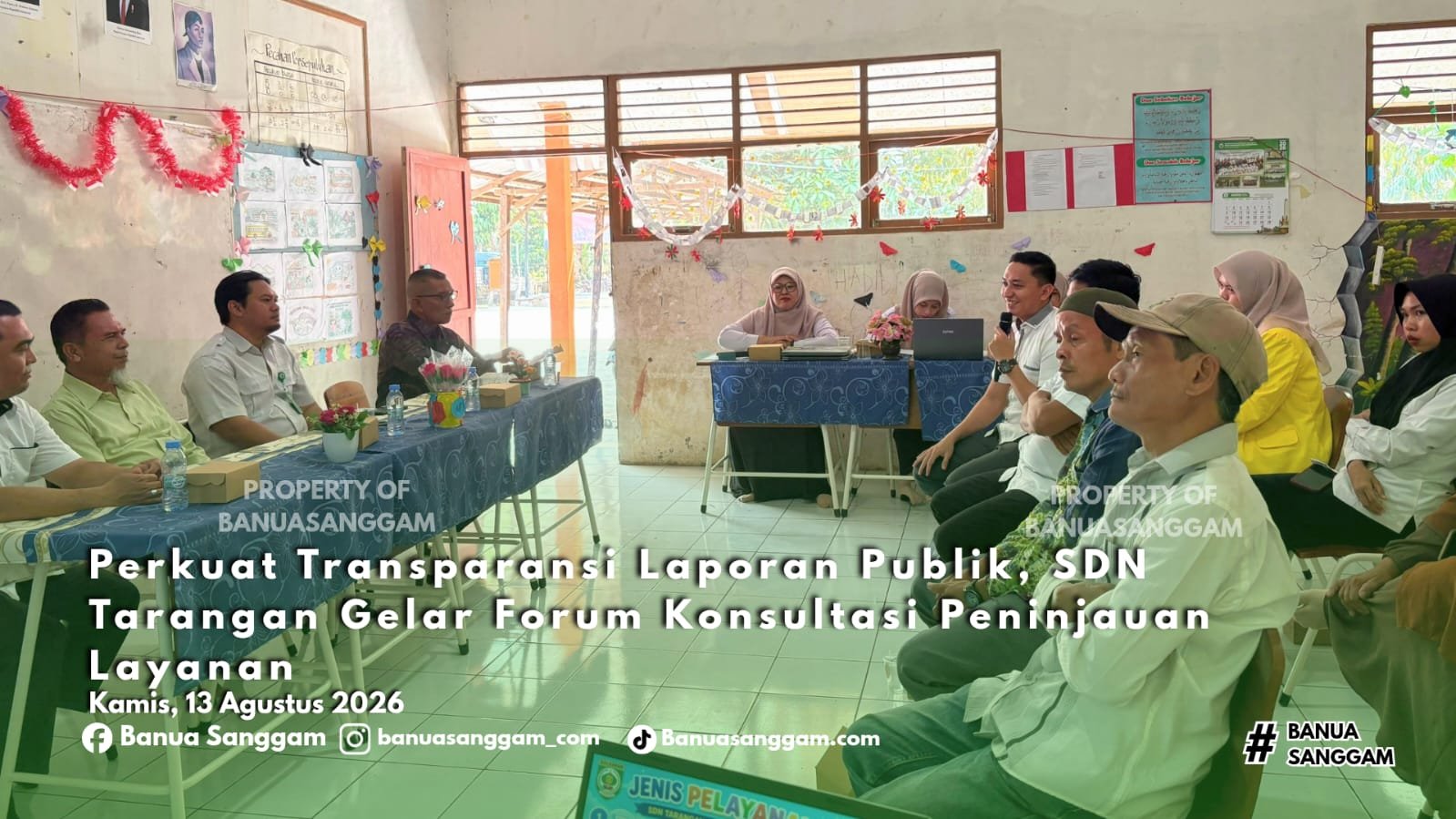 Perkuat Transparansi Laporan Publik, SDN Tarangan Gelar Forum Konsultasi Peninjauan Layanan