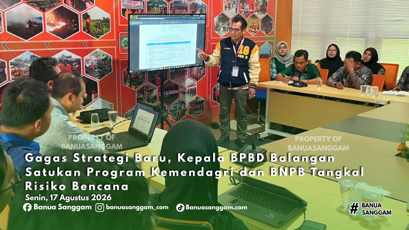 Gagas Strategi Baru, Kepala BPBD Balangan Satukan Program Kemendagri dan BNPB Tangkal Risiko Bencana