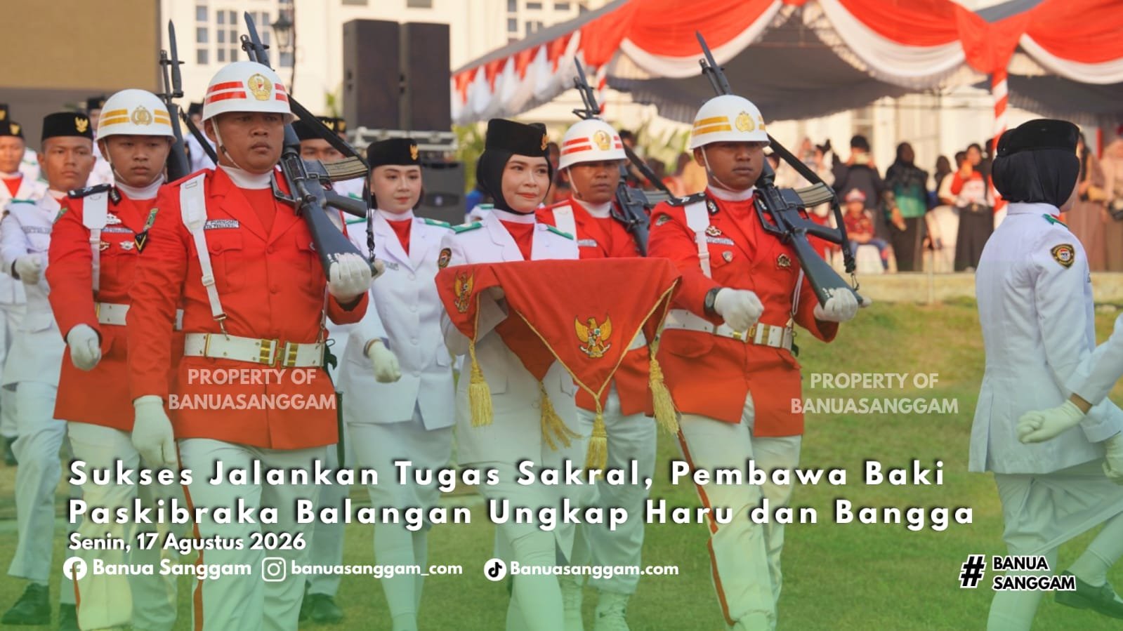 Sukses Jalankan Tugas Sakral, Pembawa Baki Paskibraka Balangan Ungkap Haru dan Bangga