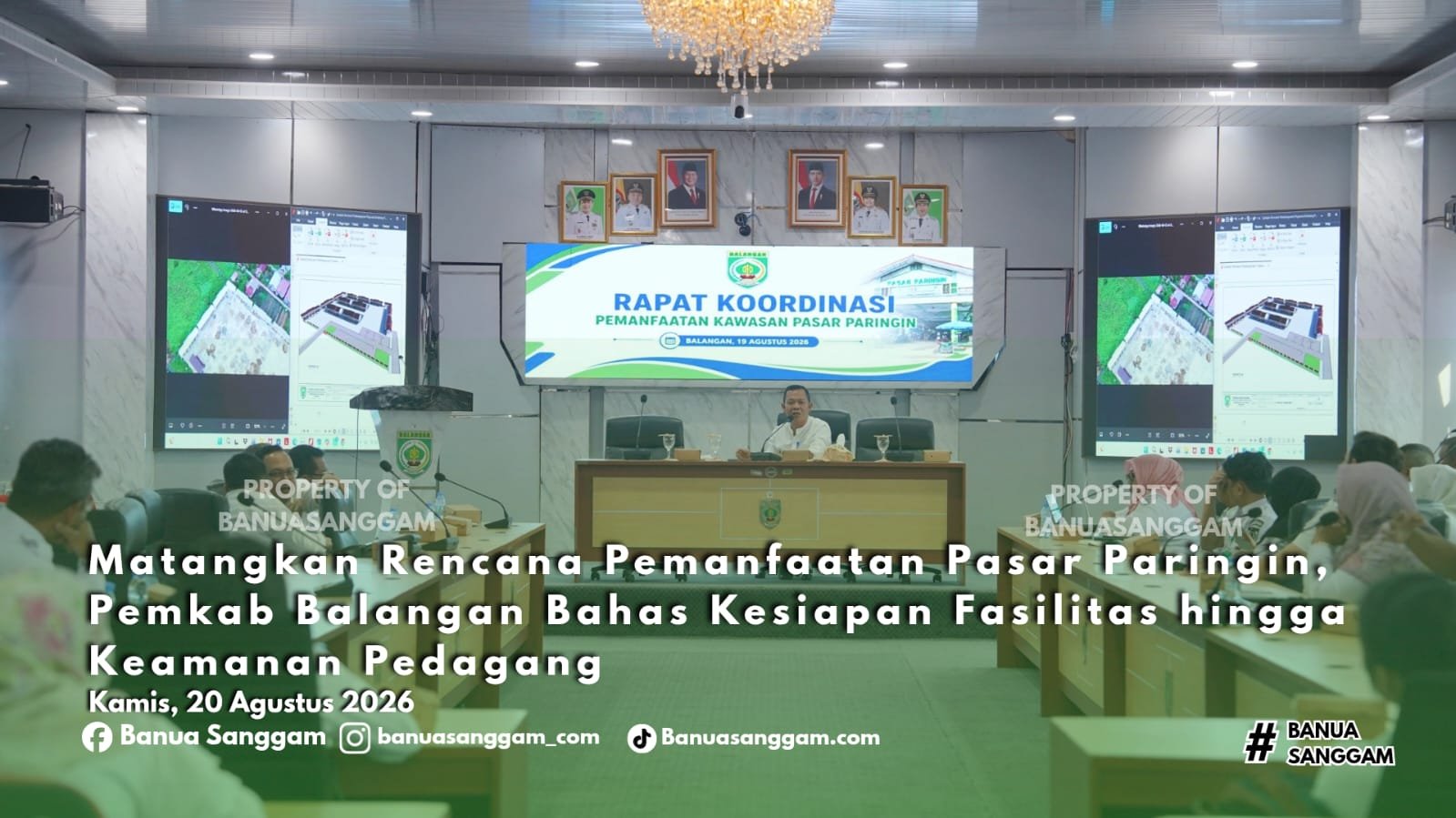Matangkan Rencana Pemanfaatan Pasar Paringin, Pemkab Balangan Bahas Kesiapan Fasilitas hingga Keamanan Pedagang