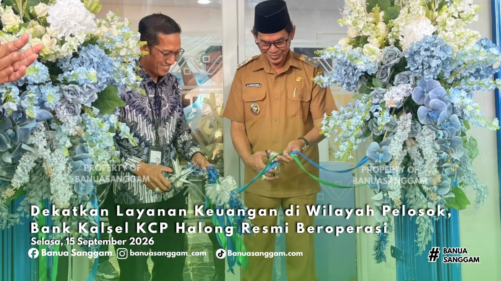 Dekatkan Layanan Keuangan di Wilayah Pelosok, Bank Kalsel KCP Halong Resmi Beroperasi