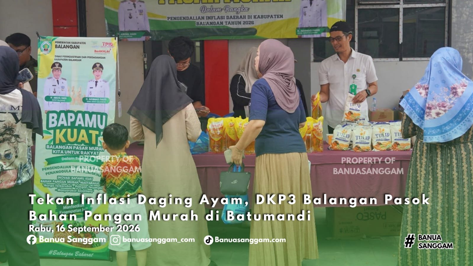 Tekan Inflasi Daging Ayam, DKP3 Balangan Pasok Bahan Pangan Murah di Batumandi