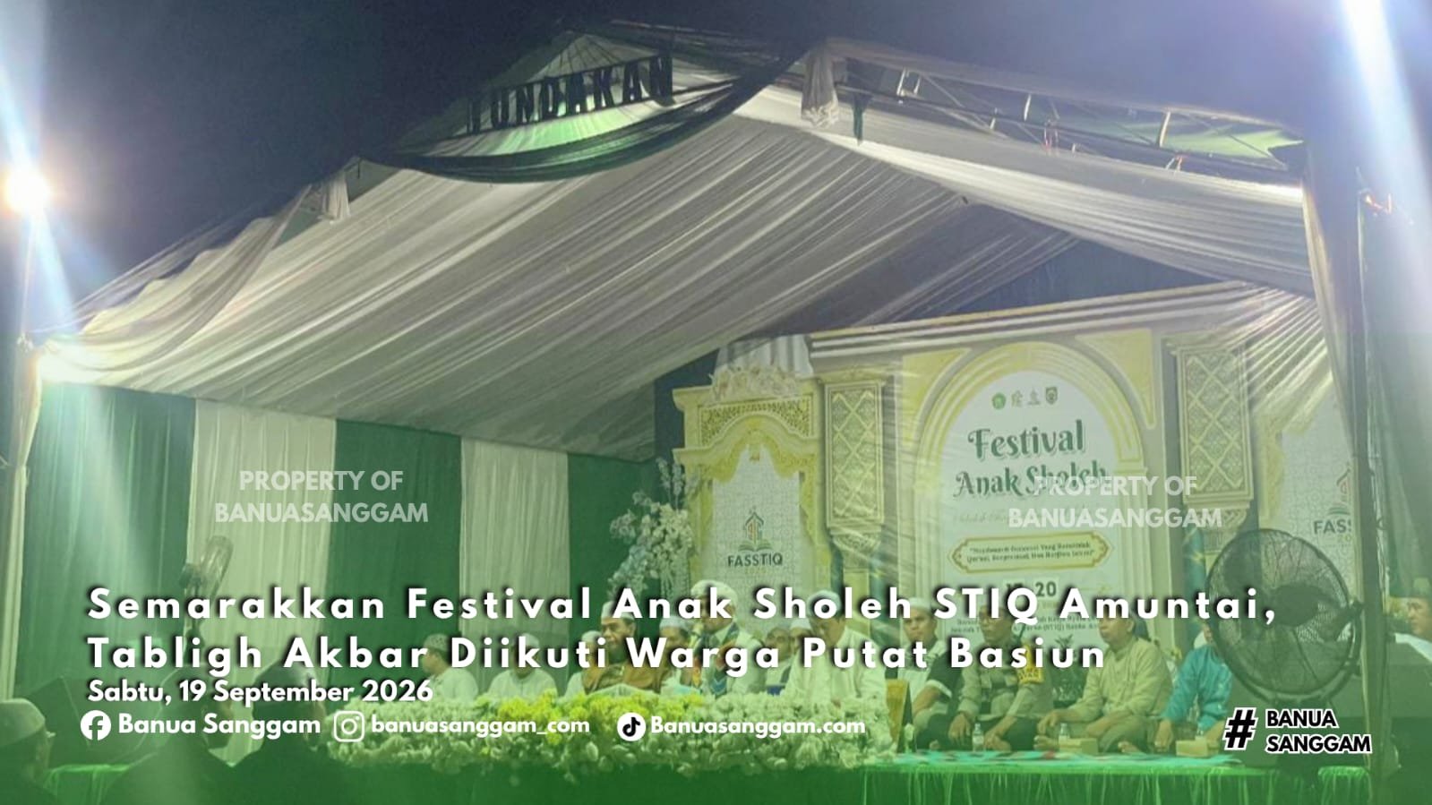 Semarakkan Festival Anak Sholeh STIQ Amuntai, Tabligh Akbar Diikuti Warga Putat Basiun