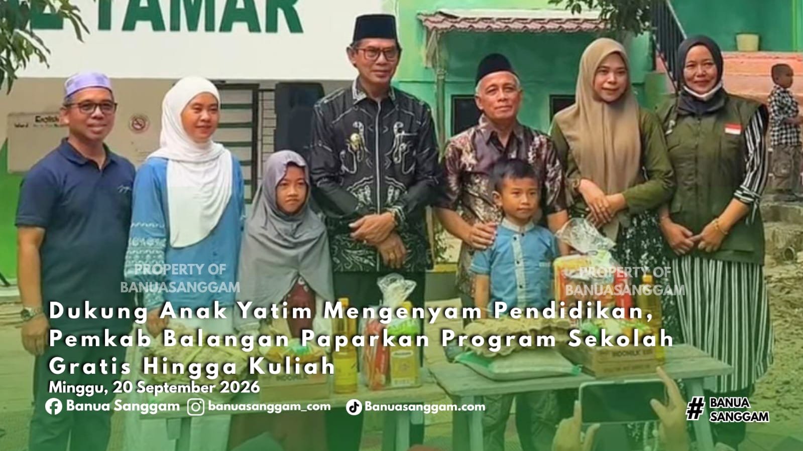Dukung Anak Yatim Mengenyam Pendidikan, Pemkab Balangan Paparkan Program Sekolah Gratis Hingga Kuliah